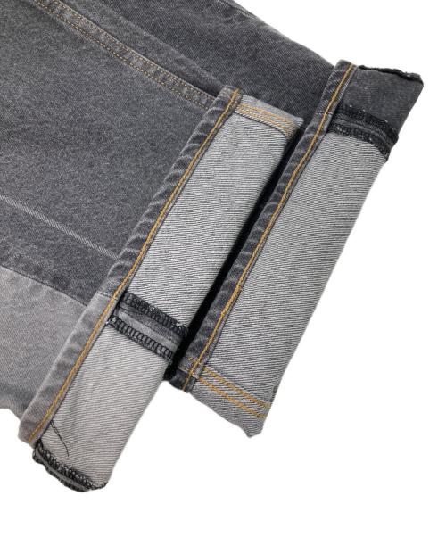 FACTOTUM（ファクトタム）FACTOTUM (ファクトタム) PATCHWORK DENIM PANTS グレー サイズ:3の古着・服飾アイテム