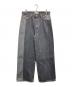 FACTOTUM（ファクトタム）の古着「PATCHWORK DENIM PANTS」｜グレー