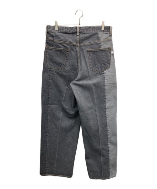 FACTOTUM（ファクトタム）FACTOTUM (ファクトタム) PATCHWORK DENIM PANTS グレー サイズ:4の古着・服飾アイテム