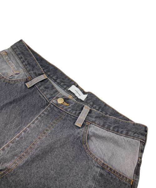 FACTOTUM（ファクトタム）FACTOTUM (ファクトタム) PATCHWORK DENIM PANTS グレー サイズ:4の古着・服飾アイテム