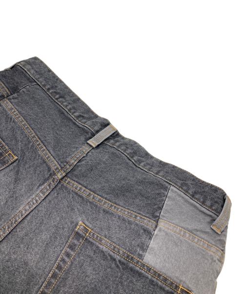 FACTOTUM（ファクトタム）FACTOTUM (ファクトタム) PATCHWORK DENIM PANTS グレー サイズ:4の古着・服飾アイテム