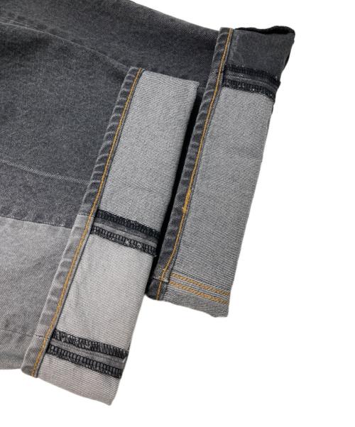 FACTOTUM（ファクトタム）FACTOTUM (ファクトタム) PATCHWORK DENIM PANTS グレー サイズ:4の古着・服飾アイテム