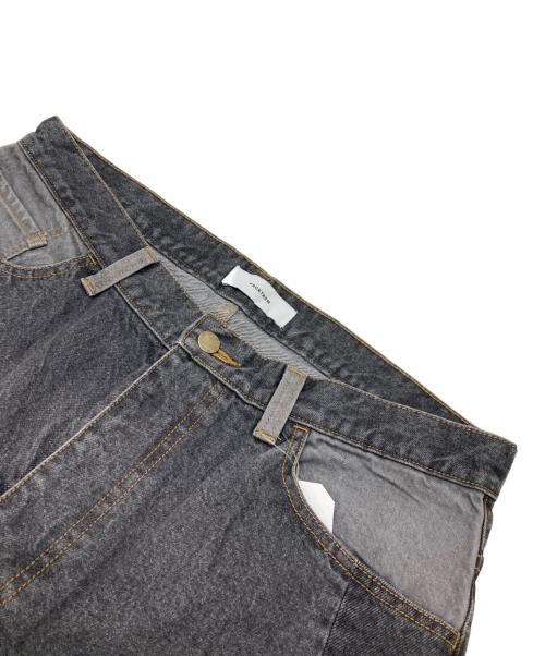 FACETASM（ファセッタズム）FACETASM (ファセッタズム) PATCHWORK DENIM PANTS グレー サイズ:4 未使用品の古着・服飾アイテム
