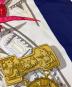 中古・古着 HERMES (エルメス) カーニバル 大仏 仏像のスカーフ ネイビー：15000円