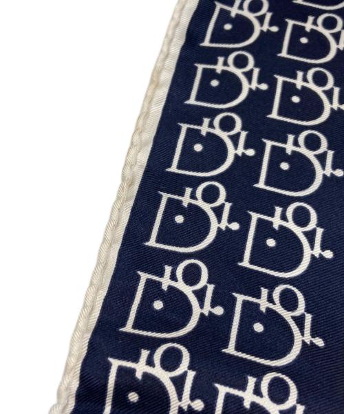 Christian Dior（クリスチャン ディオール）Christian Dior (クリスチャン ディオール) ロゴシルクスカーフ ホワイトの古着・服飾アイテム
