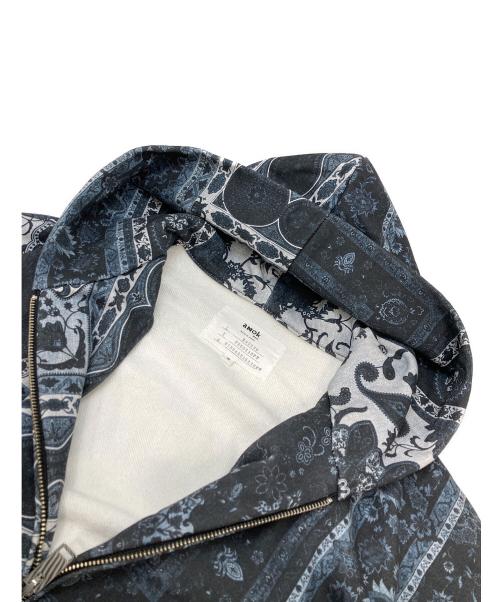 amok（アモク）amok (アモク) PERSIAN PRINTED ZIPUP HOODIE ネイビー サイズ:Mの古着・服飾アイテム