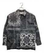 amokアモク）の古着「PERSIAN PRINTED SHIRT」｜グレー