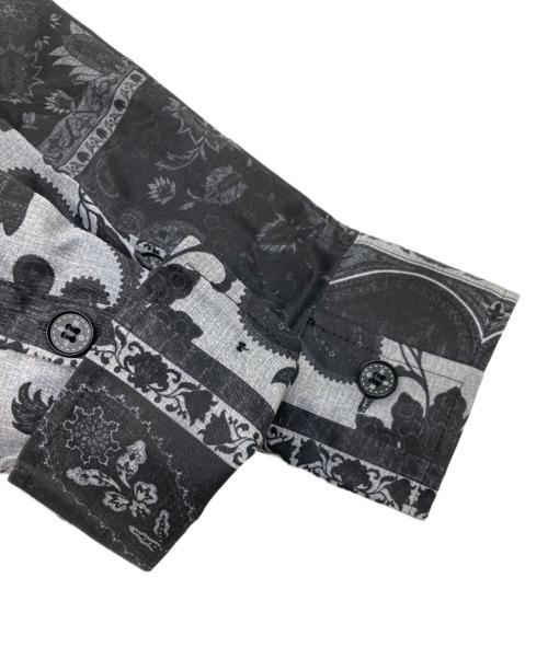 amok（アモク）amok (アモク) PERSIAN PRINTED SHIRT グレー サイズ:Mの古着・服飾アイテム