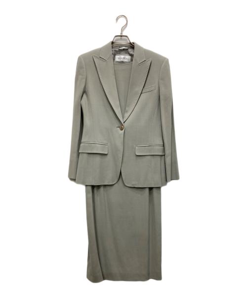 MaxMara（マックスマーラ）MaxMara (マックスマーラ) ジャケットセットアップ グレー サイズ:36の古着・服飾アイテム