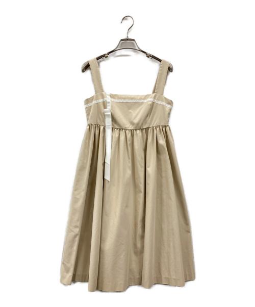 FOXEY（フォクシー）FOXEY (フォクシー) キャミソールワンピース ベージュ サイズ:38の古着・服飾アイテム
