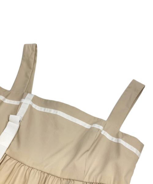 FOXEY（フォクシー）FOXEY (フォクシー) キャミソールワンピース ベージュ サイズ:38の古着・服飾アイテム