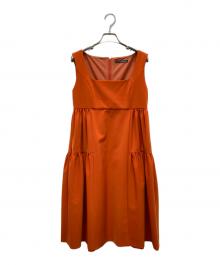 FOXEY NEWYORK（フォクシーニューヨーク）の古着「レディエンパイアワンピース」｜オレンジ