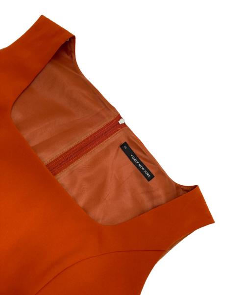 FOXEY NEWYORK（フォクシーニューヨーク）FOXEY NEWYORK (フォクシーニューヨーク) レディエンパイアワンピース オレンジ サイズ:38の古着・服飾アイテム