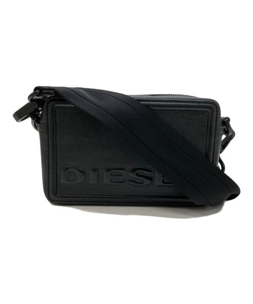 DIESEL（ディーゼル）DIESEL (ディーゼル) エンボスロゴ ショルダーバッグ ブラックの古着・服飾アイテム