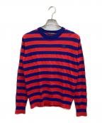 Acne studiosアクネ ストゥディオス）の古着「ボーダーニット」｜ブルー×レッド