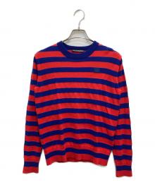 Acne studios（アクネ ストゥディオズ）の古着「ボーダーニット」｜ブルー×レッド
