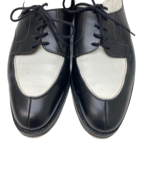 Lloyd footwear（ロイドフットウェア）Lloyd footwear (ロイドフットウェア) バイカラーUチップシューズ ブラック×ホワイト サイズ:8 1/2Eの古着・服飾アイテム