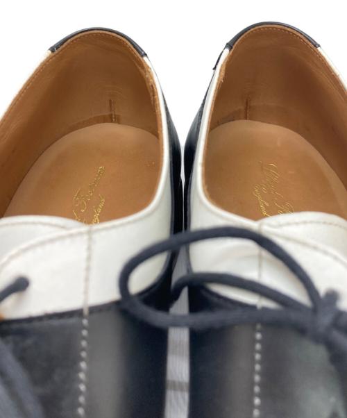 Lloyd footwear（ロイドフットウェア）Lloyd footwear (ロイドフットウェア) バイカラーUチップシューズ ブラック×ホワイト サイズ:8 1/2Eの古着・服飾アイテム