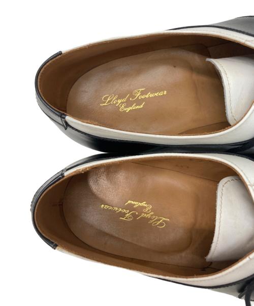 Lloyd footwear（ロイドフットウェア）Lloyd footwear (ロイドフットウェア) バイカラーUチップシューズ ブラック×ホワイト サイズ:8 1/2Eの古着・服飾アイテム