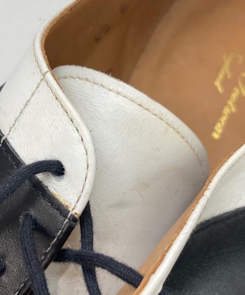 Lloyd footwear（ロイドフットウェア）Lloyd footwear (ロイドフットウェア) バイカラーUチップシューズ ブラック×ホワイト サイズ:8 1/2Eの古着・服飾アイテム