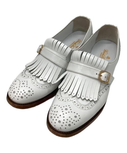 BROOKS BROTHERS（ブルックスブラザーズ）BROOKS BROTHERS (ブルックスブラザーズ) フリンジシューズ ホワイト サイズ:6の古着・服飾アイテム