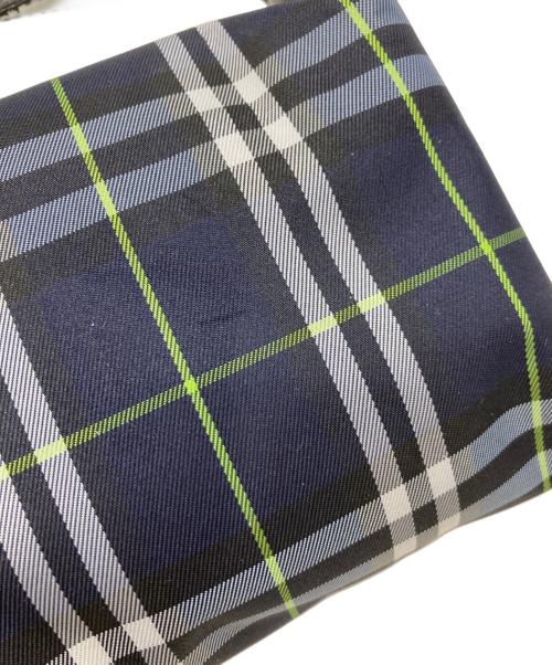 BURBERRY LONDON（バーバリーロンドン）BURBERRY LONDON (バーバリーロンドン) ミニハンドポーチ ネイビーの古着・服飾アイテム