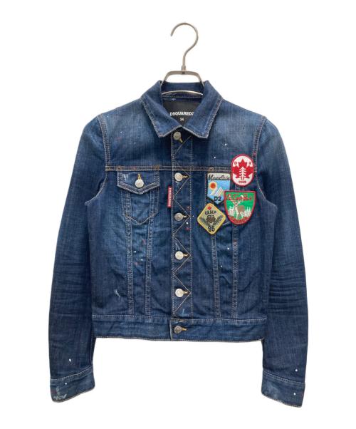 DSQUARED2（ディースクエアード）DSQUARED2 (ディースクエアード) デニムジャケット インディゴ サイズ:34の古着・服飾アイテム