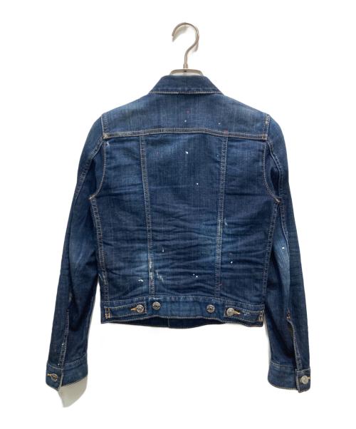 DSQUARED2（ディースクエアード）DSQUARED2 (ディースクエアード) デニムジャケット インディゴ サイズ:34の古着・服飾アイテム