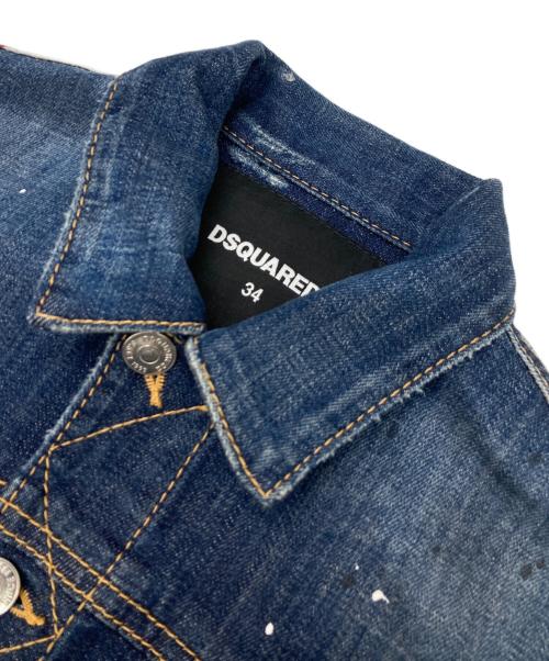 DSQUARED2（ディースクエアード）DSQUARED2 (ディースクエアード) デニムジャケット インディゴ サイズ:34の古着・服飾アイテム