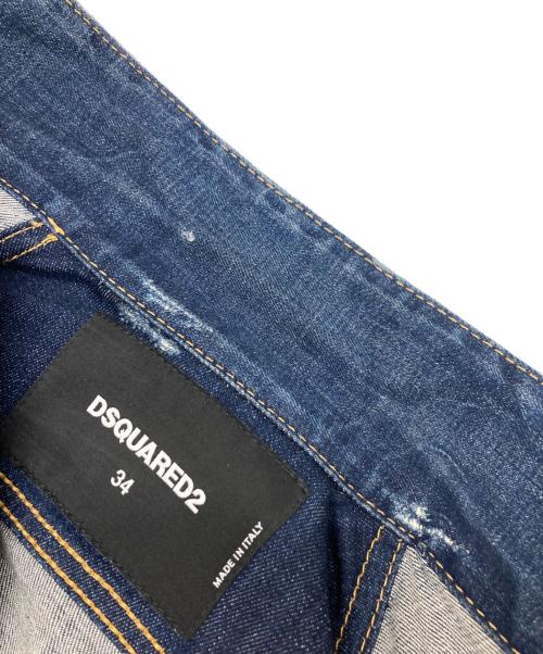 DSQUARED2（ディースクエアード）DSQUARED2 (ディースクエアード) デニムジャケット インディゴ サイズ:34の古着・服飾アイテム