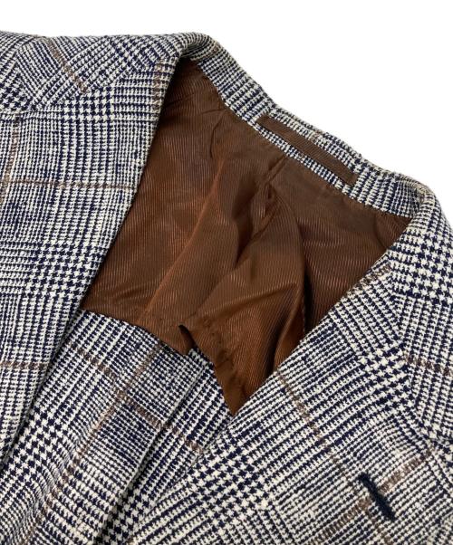 Brilla per il gusto（ブリッラ ペル イルグースト）Brilla per il gusto (ブリッラ ペル イルグースト) ミックスグレンチェックジャケット グレー サイズ:46の古着・服飾アイテム