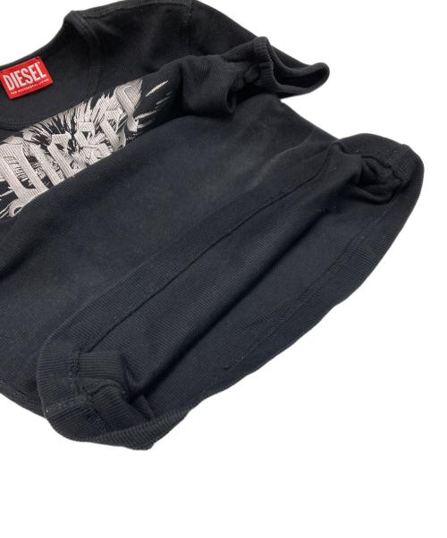 DIESEL（ディーゼル）DIESEL (ディーゼル) T-Ele-Long-P2 Tシャツ ブラック サイズ:Sの古着・服飾アイテム