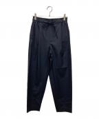 TOMORROW LAND collectionトゥモローランドコレクション）の古着「ドッピオタイプライター イージーテーパードパンツ」｜ネイビー