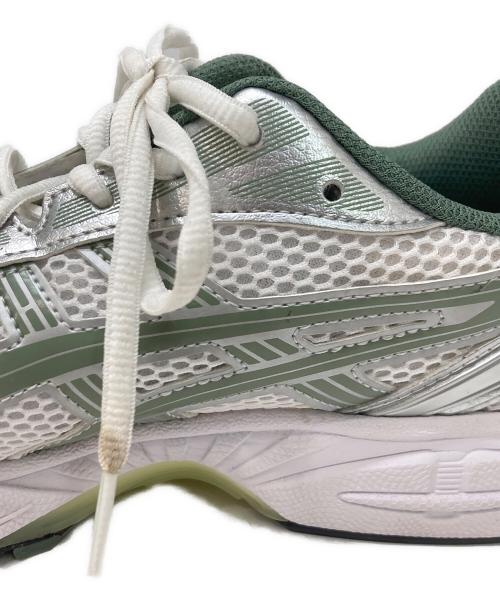 asics（アシックス）asics (アシックス) GEL-KAYANO 14 シルバー×グリーン サイズ:27.5の古着・服飾アイテム