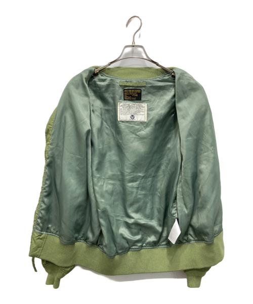 AVIREX（アヴィレックス）AVIREX (アヴィレックス) 刺繍デザインMA-1ジャケット グリーン サイズ:XLの古着・服飾アイテム