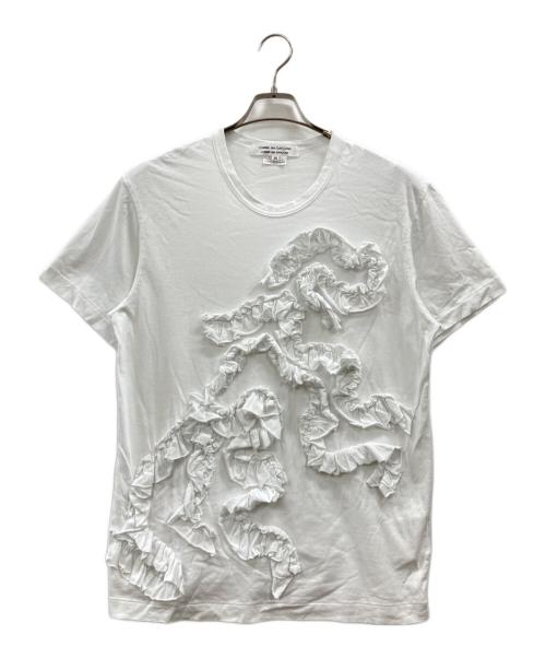 COMME des GARCONS COMME des GARCONS（コムデギャルソン コムデギャルソン）COMME des GARCONS COMME des GARCONS (コムデギャルソン コムデギャルソン) フリルカットソー ホワイト サイズ:XSの古着・服飾アイテム
