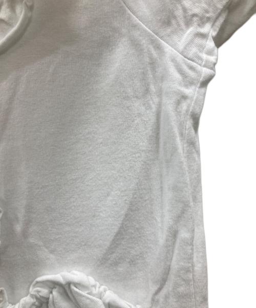 COMME des GARCONS COMME des GARCONS（コムデギャルソン コムデギャルソン）COMME des GARCONS COMME des GARCONS (コムデギャルソン コムデギャルソン) フリルカットソー ホワイト サイズ:XSの古着・服飾アイテム