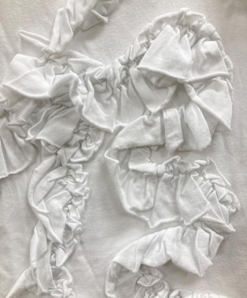 COMME des GARCONS COMME des GARCONS（コムデギャルソン コムデギャルソン）COMME des GARCONS COMME des GARCONS (コムデギャルソン コムデギャルソン) フリルカットソー ホワイト サイズ:XSの古着・服飾アイテム