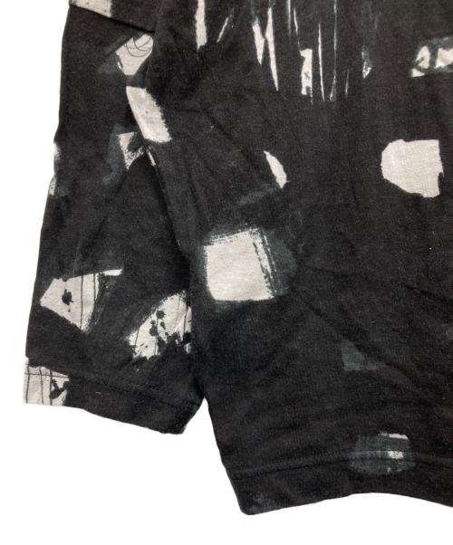 mina perhonen（ミナ ペルホネン）mina perhonen (ミナ ペルホネン) コットンカシミヤ総柄カットソー ブラック サイズ:36の古着・服飾アイテム