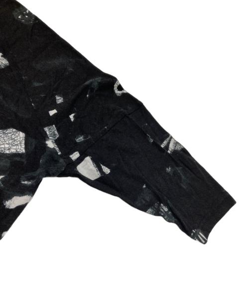 mina perhonen（ミナ ペルホネン）mina perhonen (ミナ ペルホネン) コットンカシミヤ総柄カットソー ブラック サイズ:36の古着・服飾アイテム