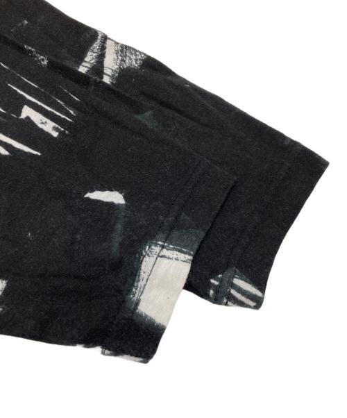 mina perhonen（ミナ ペルホネン）mina perhonen (ミナ ペルホネン) コットンカシミヤ総柄カットソー ブラック サイズ:36の古着・服飾アイテム