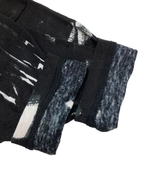 mina perhonen（ミナ ペルホネン）mina perhonen (ミナ ペルホネン) コットンカシミヤ総柄カットソー ブラック サイズ:36の古着・服飾アイテム