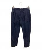 mina perhonenミナ ペルホネン）の古着「nessa コットン リネン 2タック テーパードパンツ」｜ネイビー