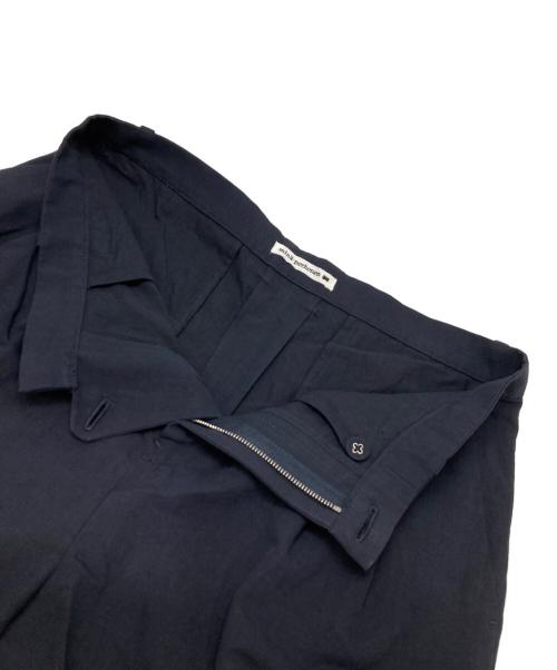 mina perhonen（ミナ ペルホネン）mina perhonen (ミナ ペルホネン) nessa コットン リネン 2タック テーパードパンツ ネイビー サイズ:36の古着・服飾アイテム