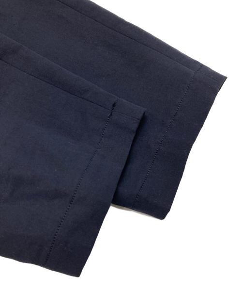 mina perhonen（ミナ ペルホネン）mina perhonen (ミナ ペルホネン) nessa コットン リネン 2タック テーパードパンツ ネイビー サイズ:36の古着・服飾アイテム