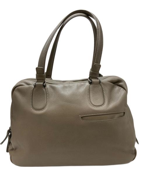 土屋鞄（ツチヤカバン）土屋鞄 (ツチヤカバン) レザートートバッグ ベージュの古着・服飾アイテム