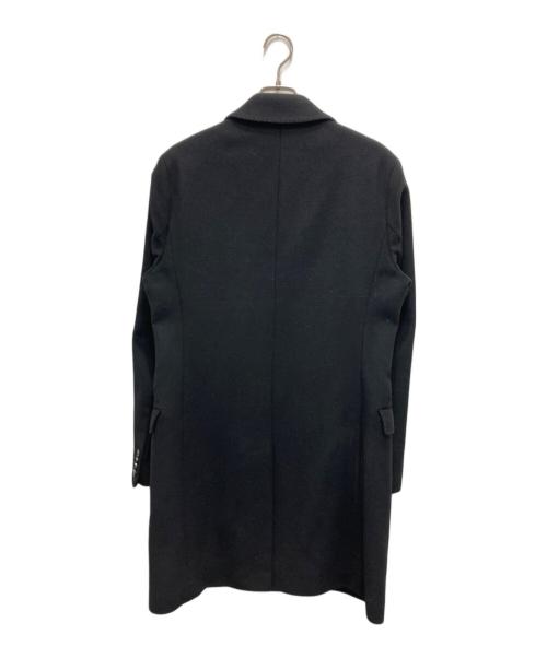 HUGO HUGO BOSS（ヒューゴ ヒューゴボス）HUGO HUGO BOSS (ヒューゴ ヒューゴボス) ウールカシミヤチェスターコート ブラック サイズ:44の古着・服飾アイテム