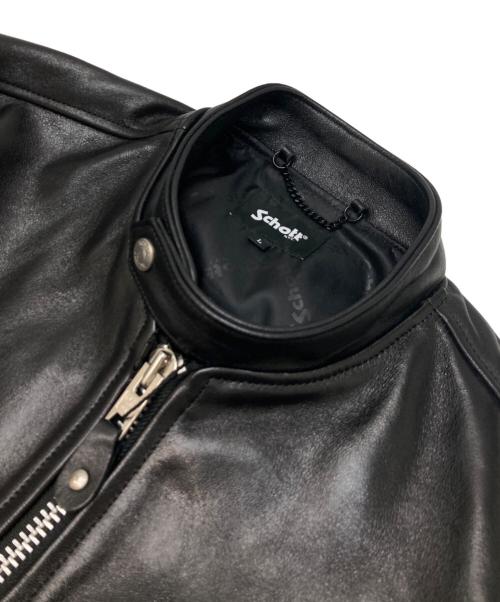 Schott（ショット）Schott (ショット) SHEEP LEATHER 70’S シングルライダースジャケット ブラック サイズ:Lの古着・服飾アイテム