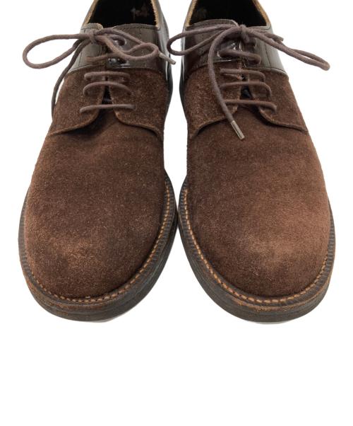 COMME des GARCONS HOMME（コムデギャルソン オム）COMME des GARCONS HOMME (コムデギャルソン オム) レザースウェード切替シューズ ブラウン サイズ:25.5の古着・服飾アイテム