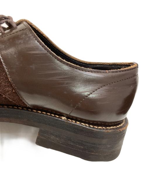 COMME des GARCONS HOMME（コムデギャルソン オム）COMME des GARCONS HOMME (コムデギャルソン オム) レザースウェード切替シューズ ブラウン サイズ:25.5の古着・服飾アイテム
